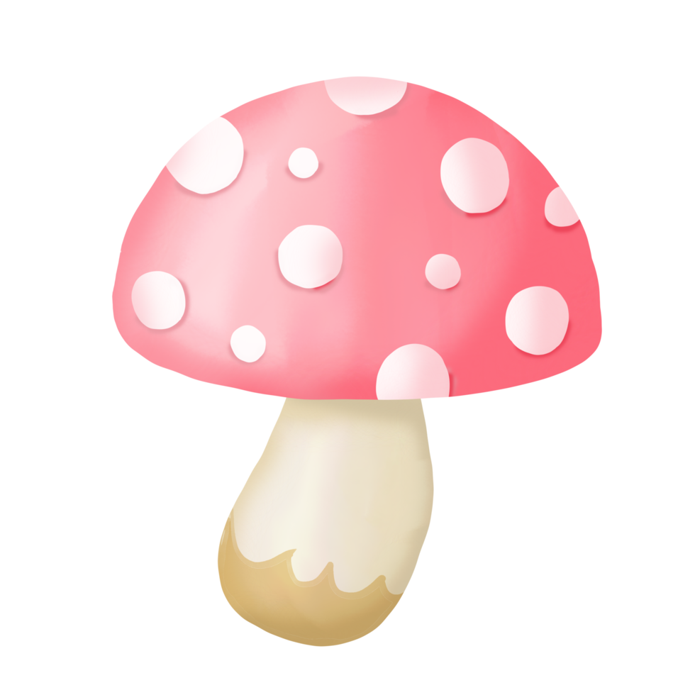 Watercolor mushroom Clipart. png