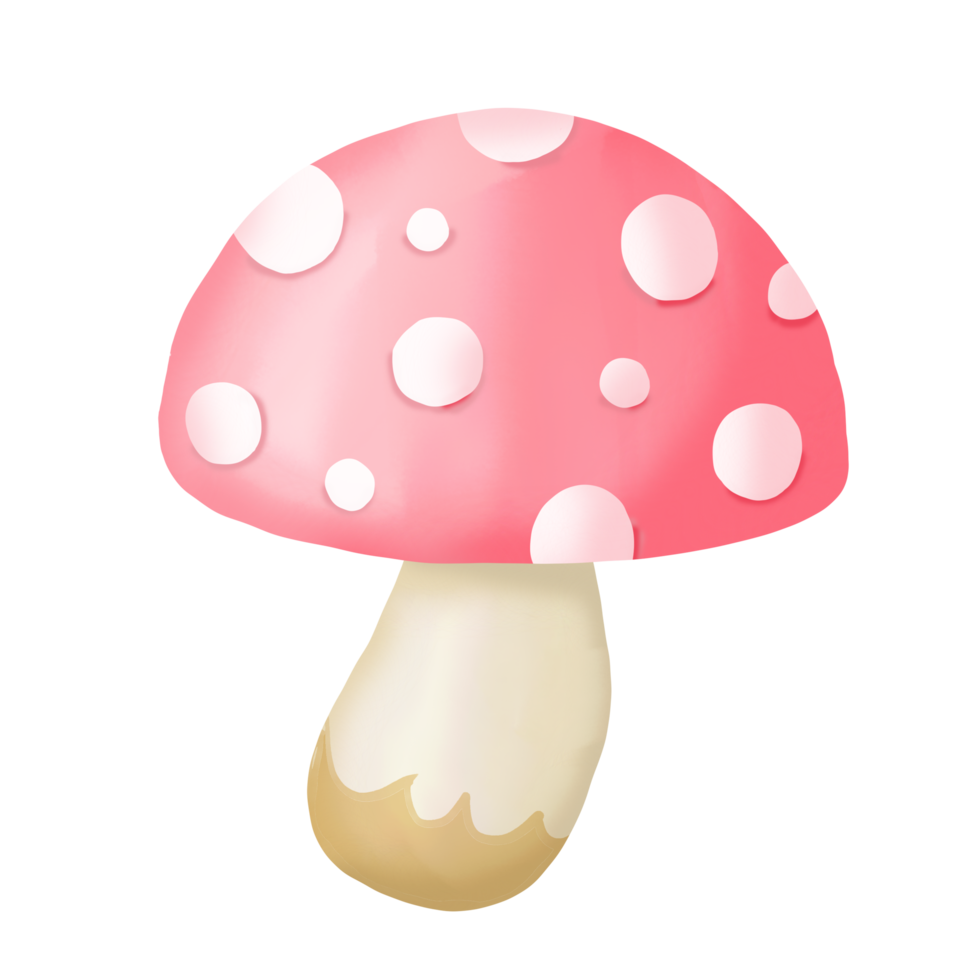 clipart de cogumelo em aquarela. png