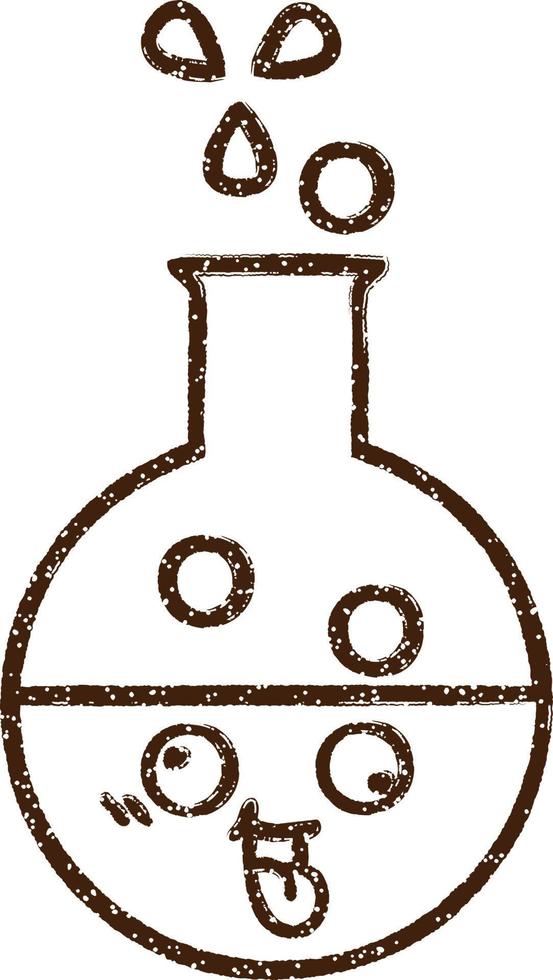 Magic Potion Charcoal Drawing vector