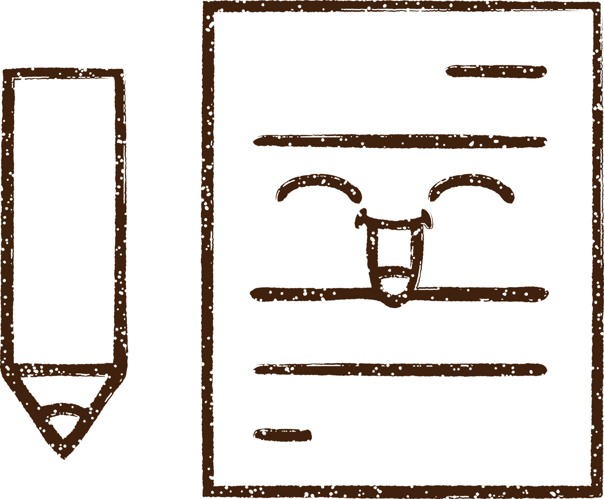 Paper Notes Charcoal Drawing 9593615 Vector Art at Vecteezy