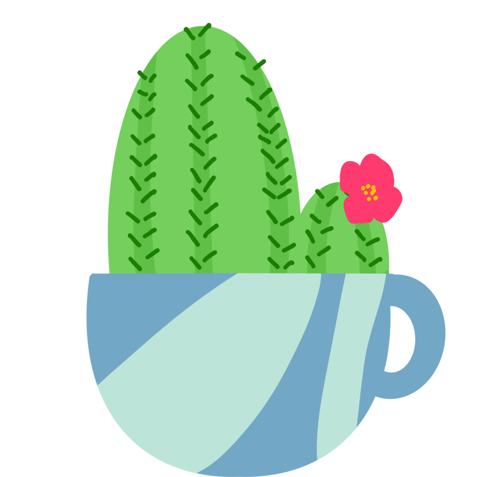 Kaktus Teetasse saftig ClipArt png