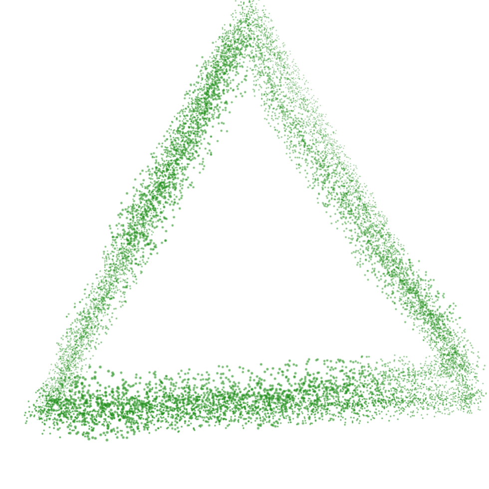 Abstract elements in green color. png