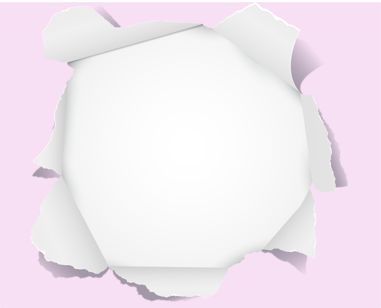 papier déchiré de différentes formes. png