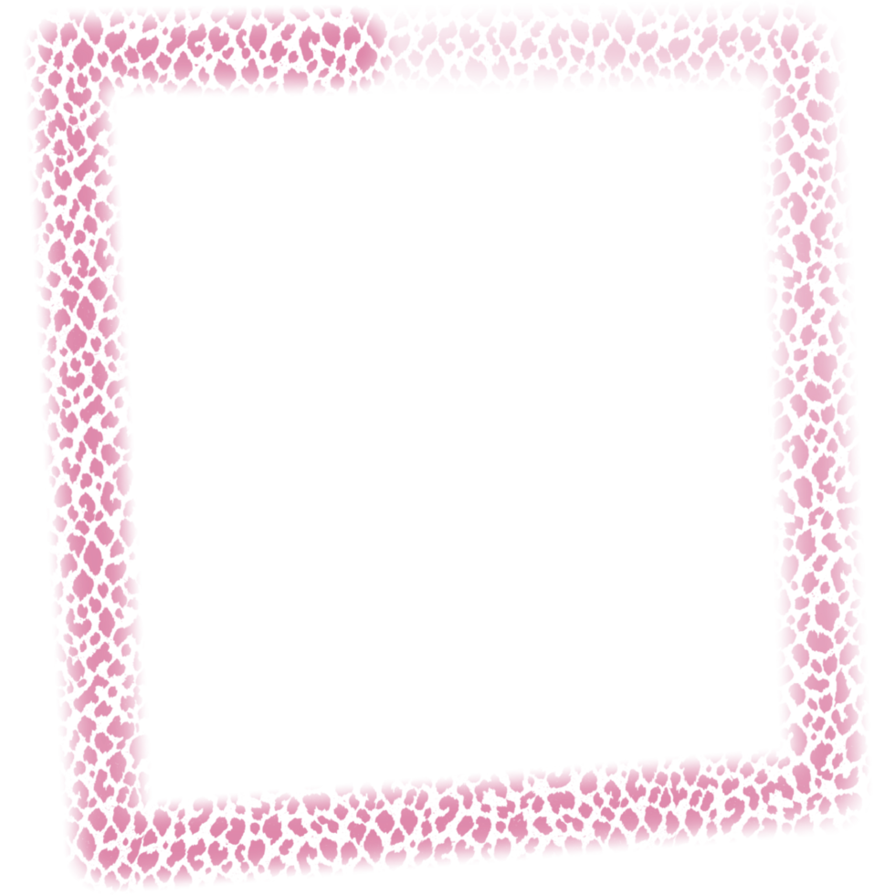 square frames in leopard color. png