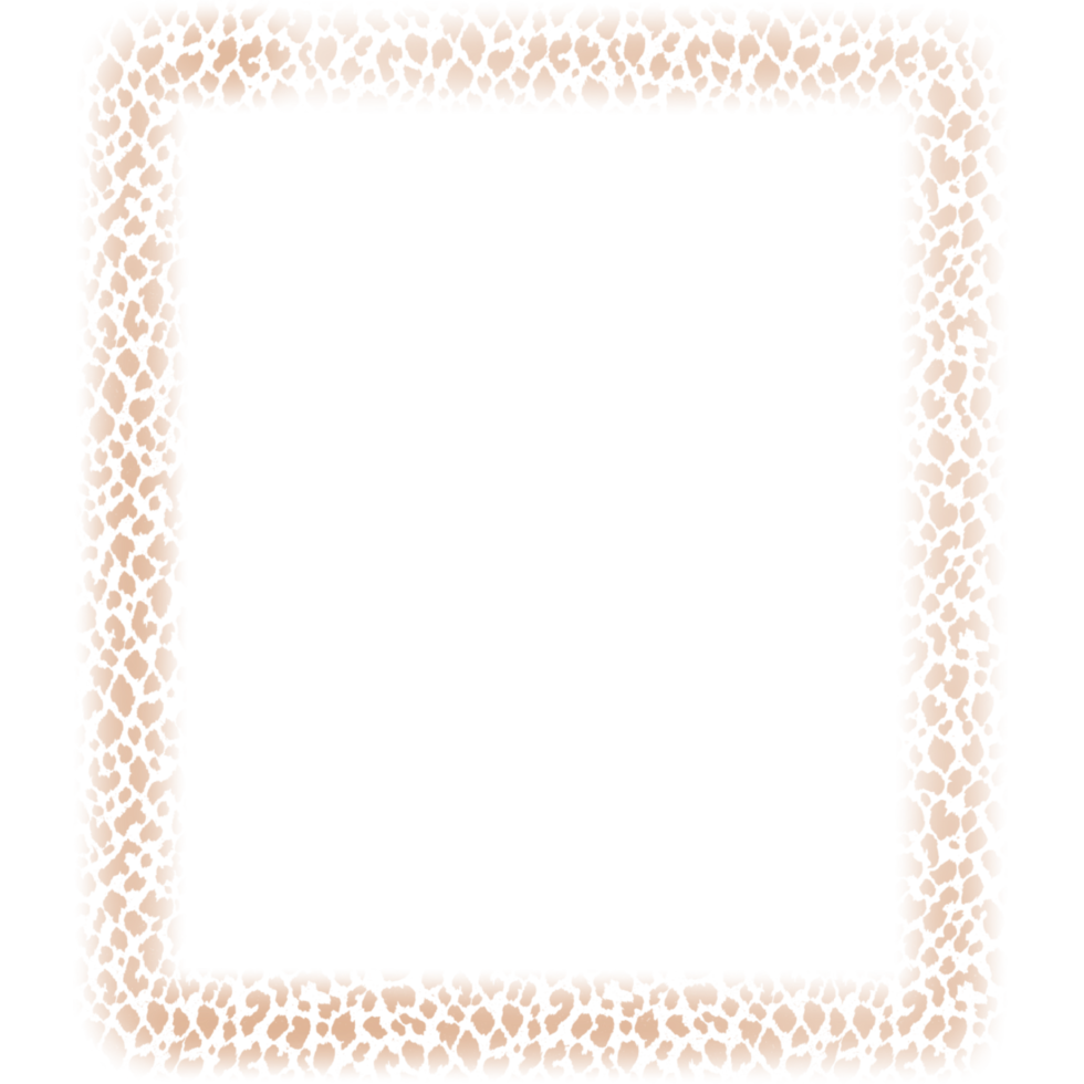 square frames in leopard color. 9593755 PNG