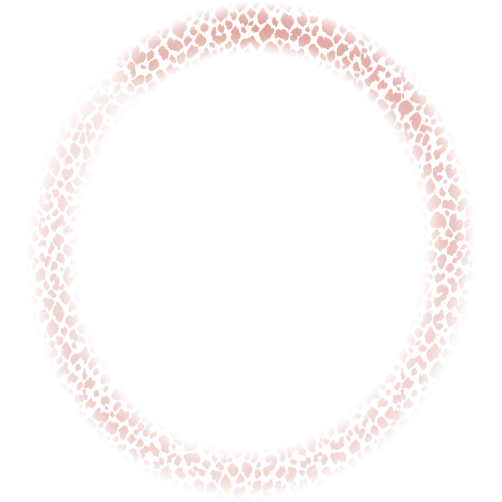 Circle frames in leopard color. 9593757 PNG
