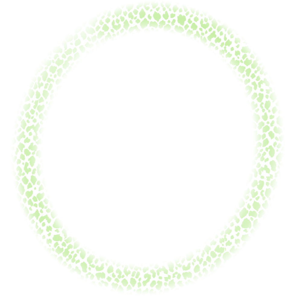 Circle frames in leopard color. png