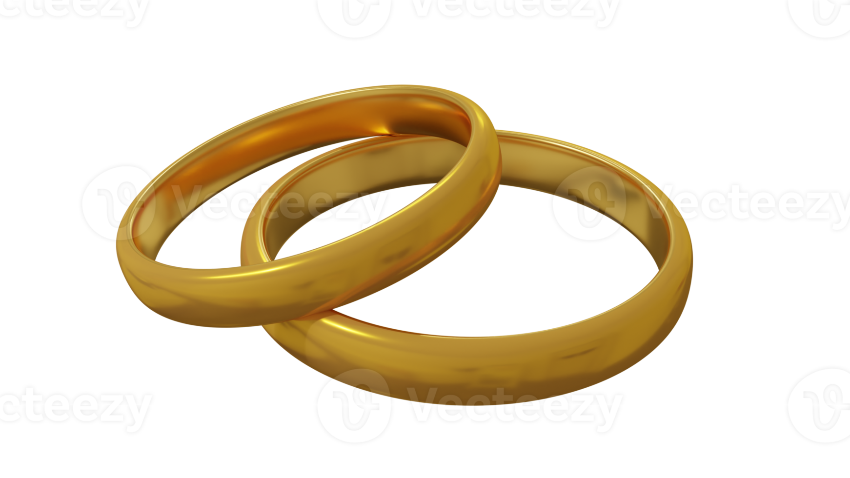 Free elemento de diseño de anillo de bodas de oro 3d render 9593784 PNG  with Transparent Background