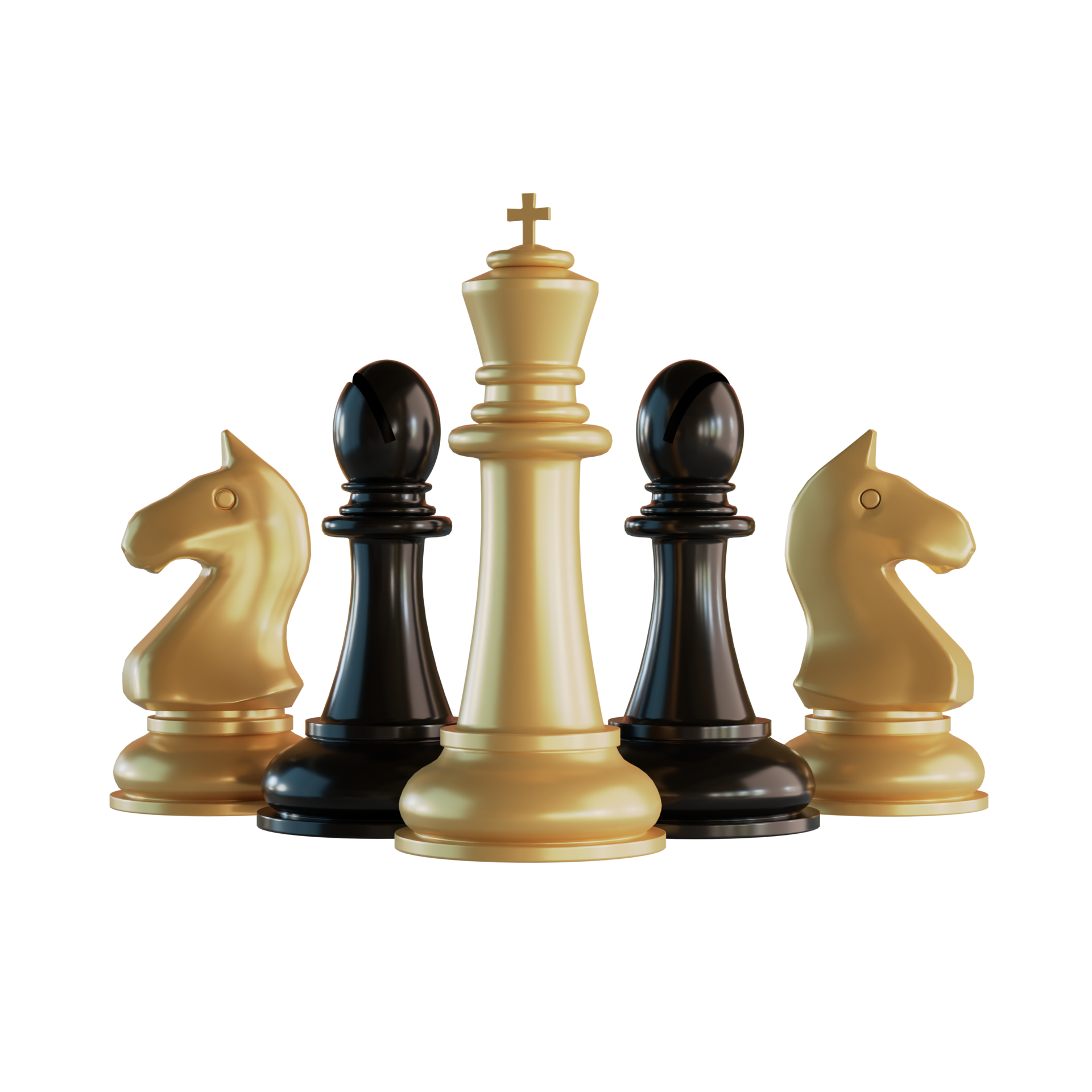 Chess Composition 3D Render 9593828 PNG