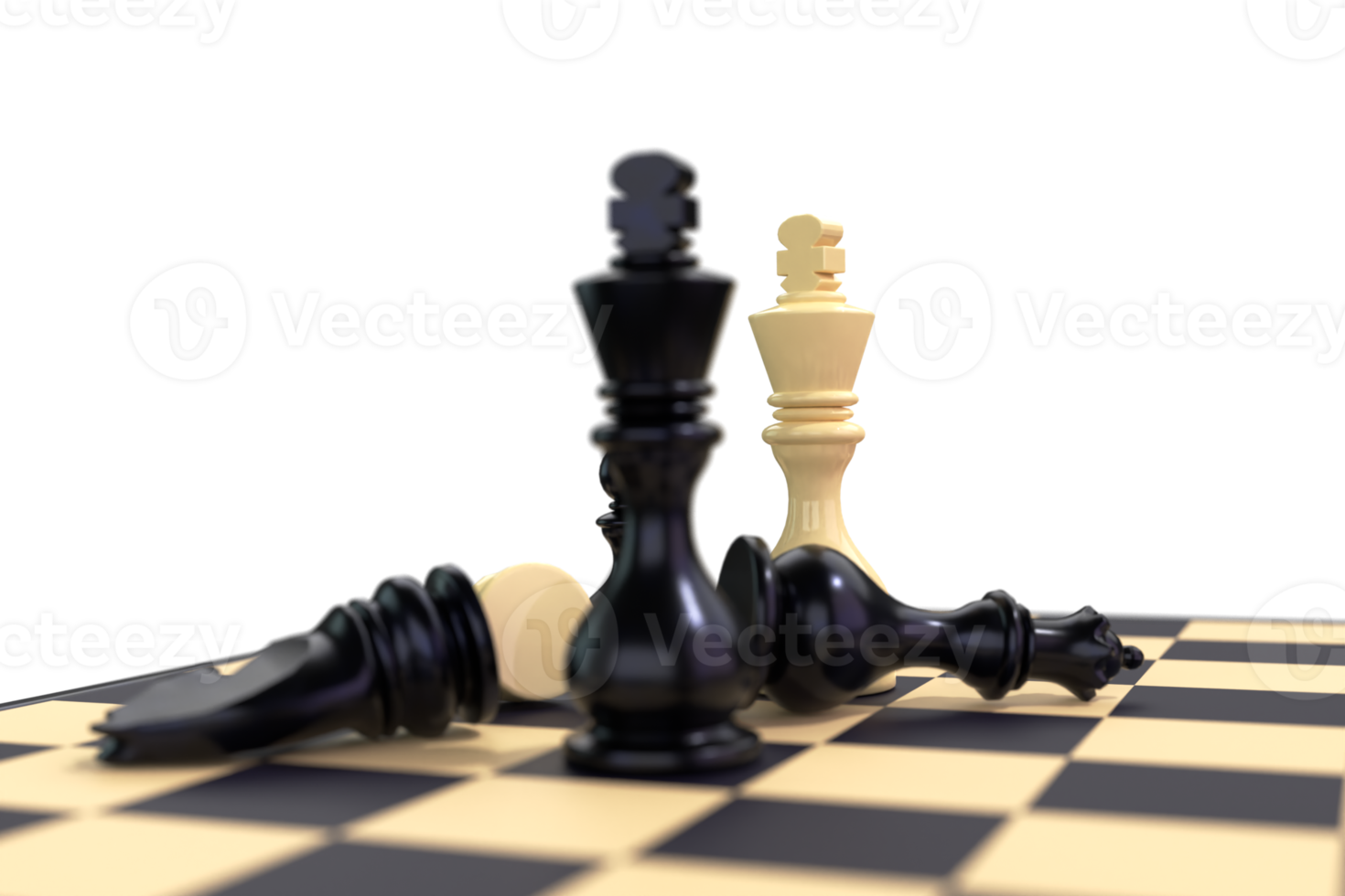 Chess Composition 3D Render png