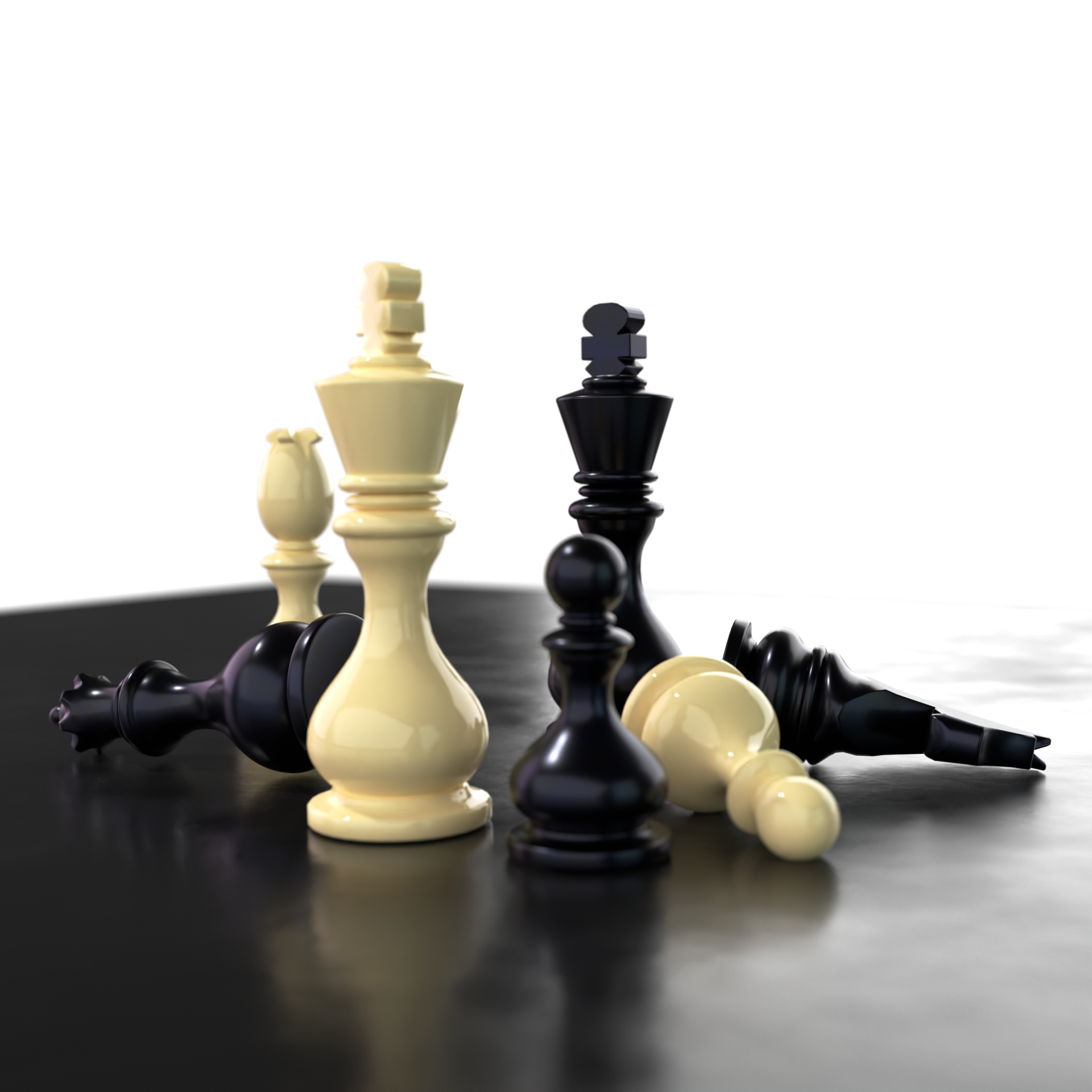 Chess Composition 3D Render 9593828 PNG