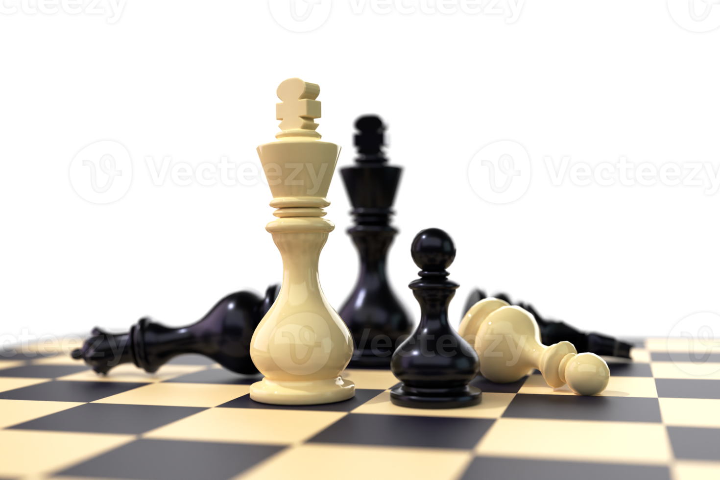 Chess Composition 3D Render png