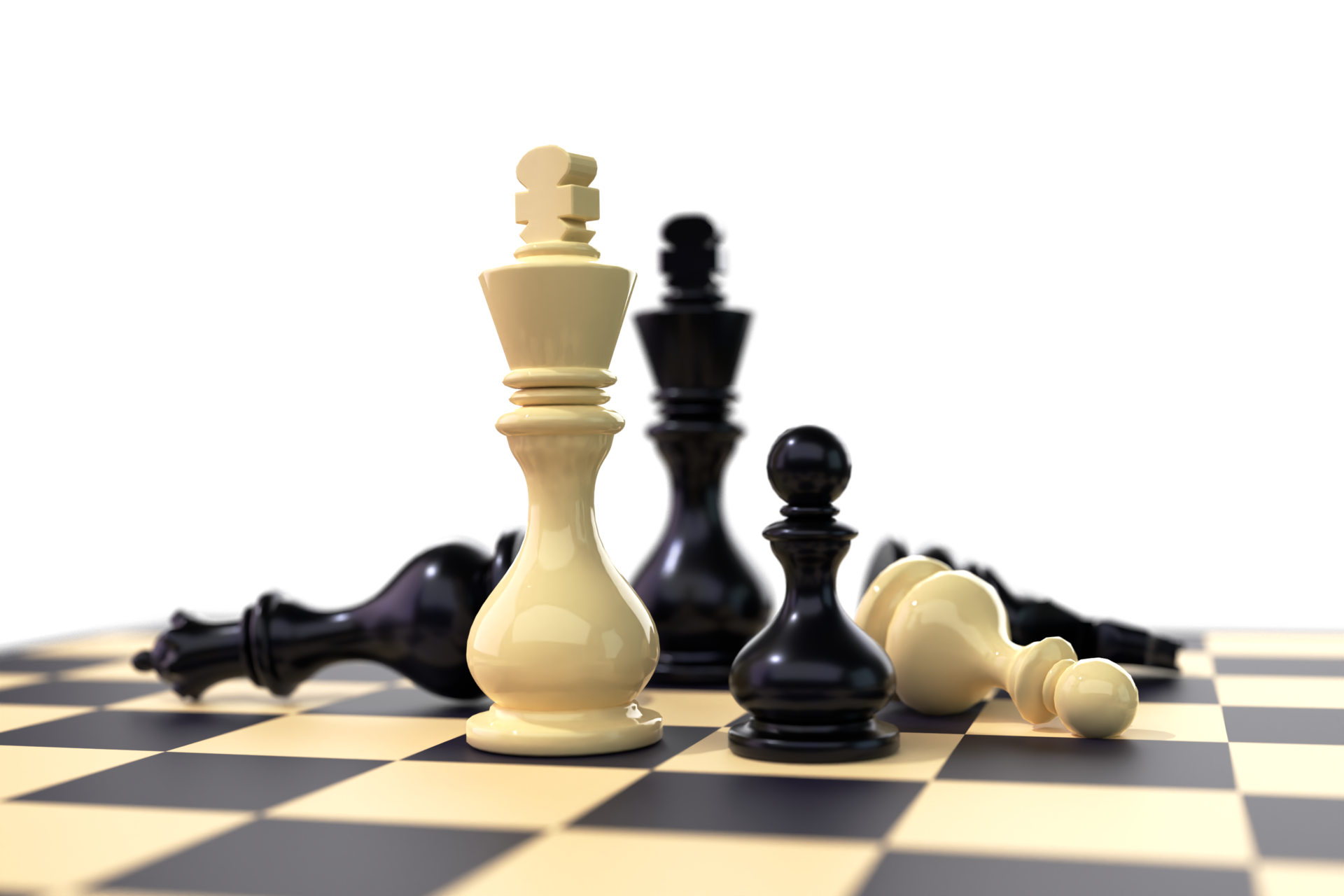 Chess Composition 3D Render 9593828 PNG