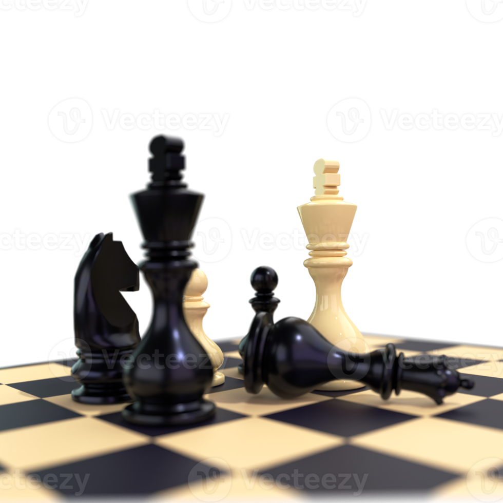 Chess Composition 3D Render png