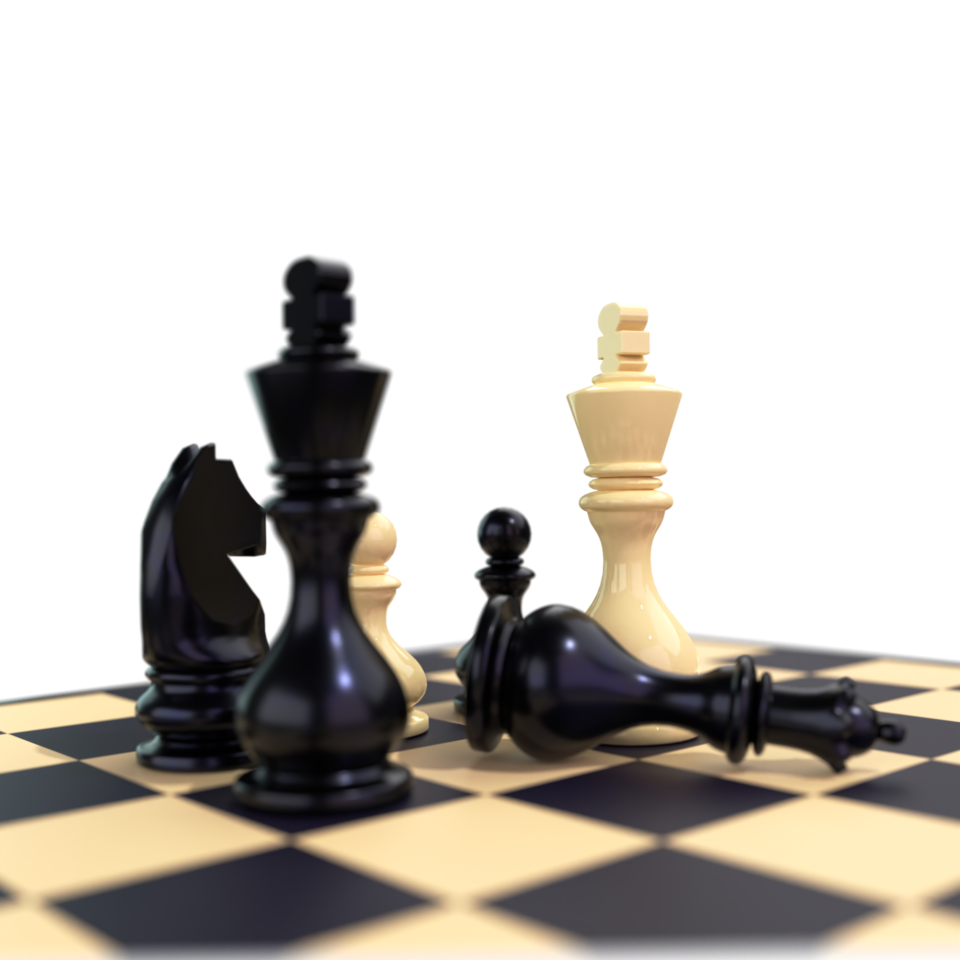 Chess Composition 3D Render 9593828 PNG