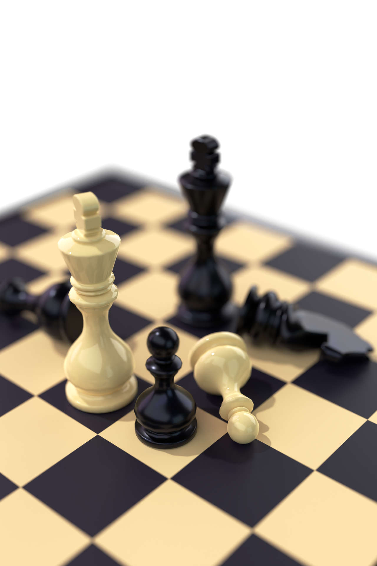 Chess Composition 3D Render 9593828 PNG