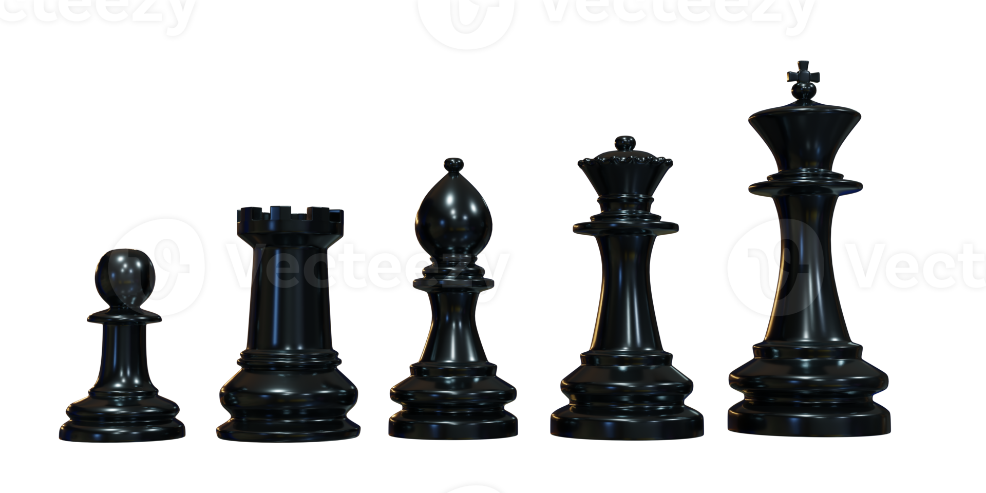 composition d'échecs rendu 3d png