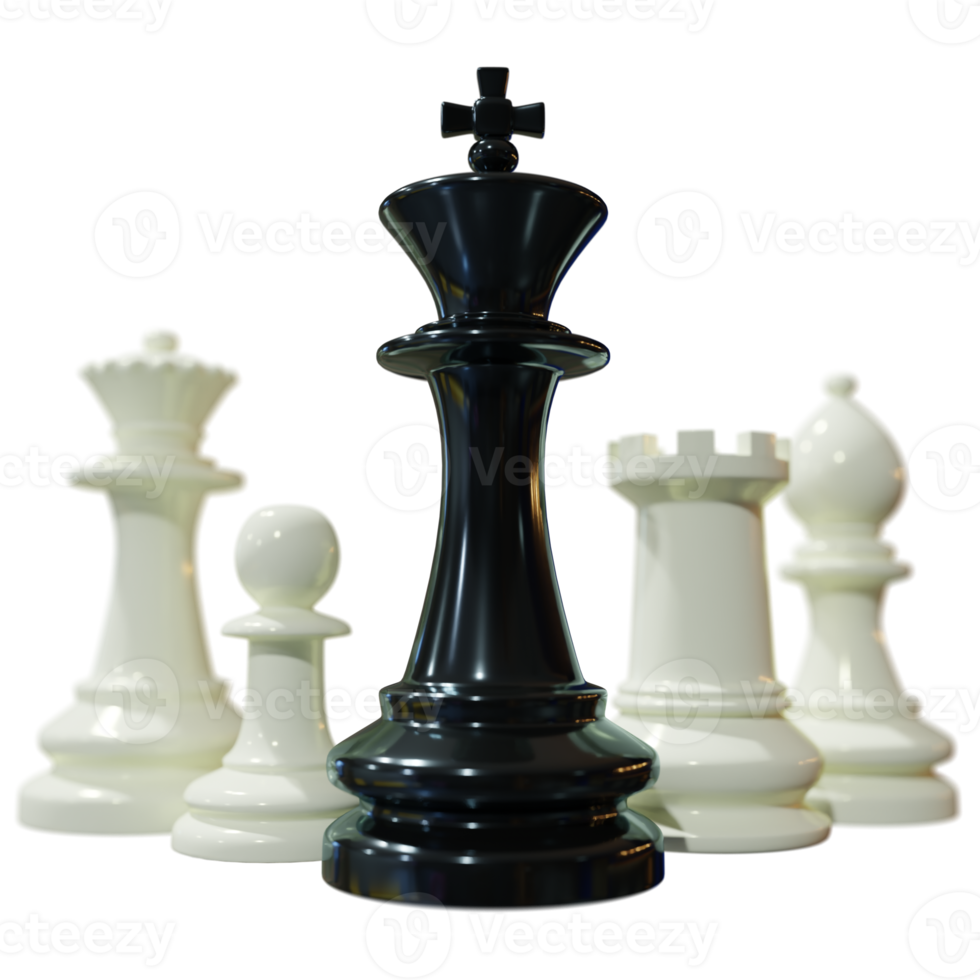 Chess Composition 3D Render png