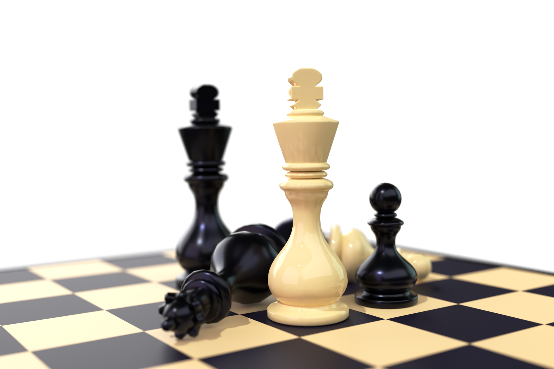 Chess Composition 3D Render 9593828 PNG