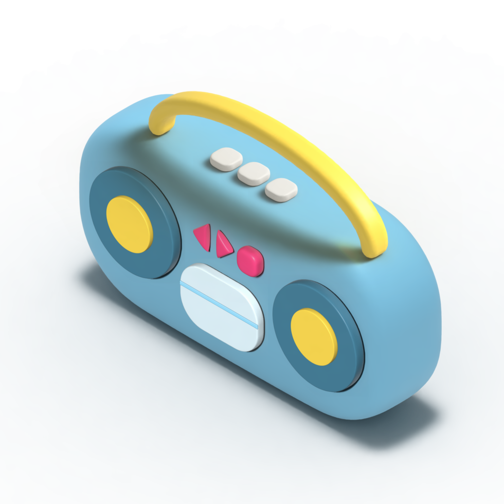 Radiomusik 3D-Modell png