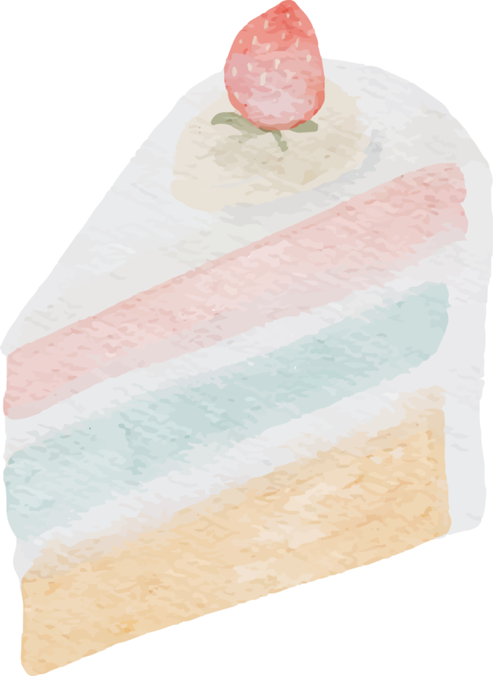 watercolor cake and dessert png