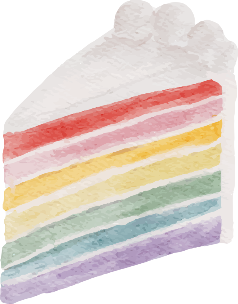 watercolor cake and dessert png