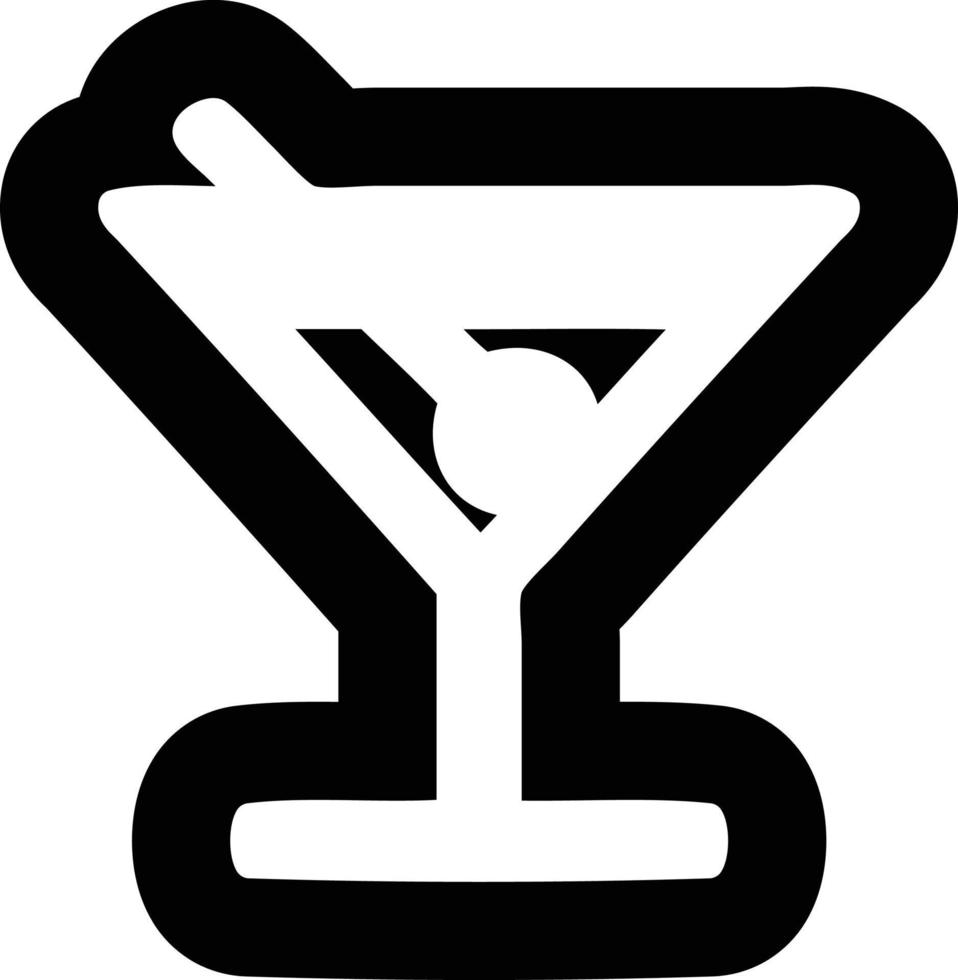 cocktail with olive icon vector