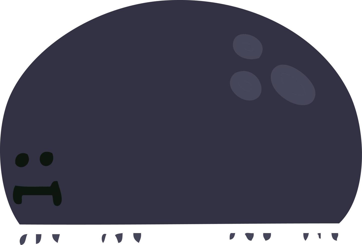 quirky hand drawn cartoon beetle vector