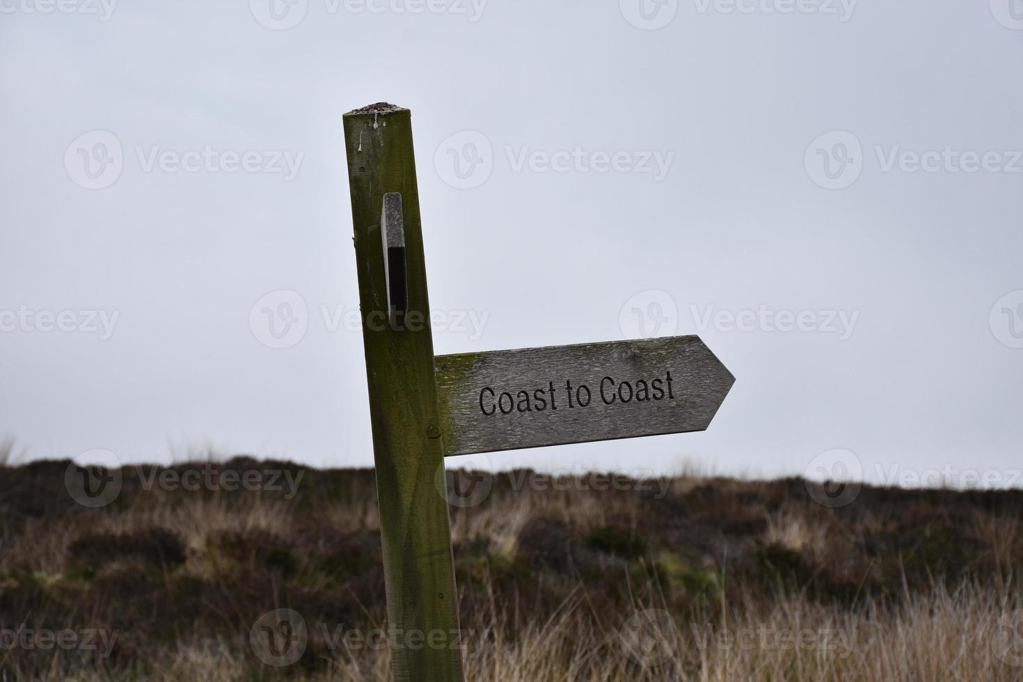 Coast to Coast Sign Post and Trail Marker photo