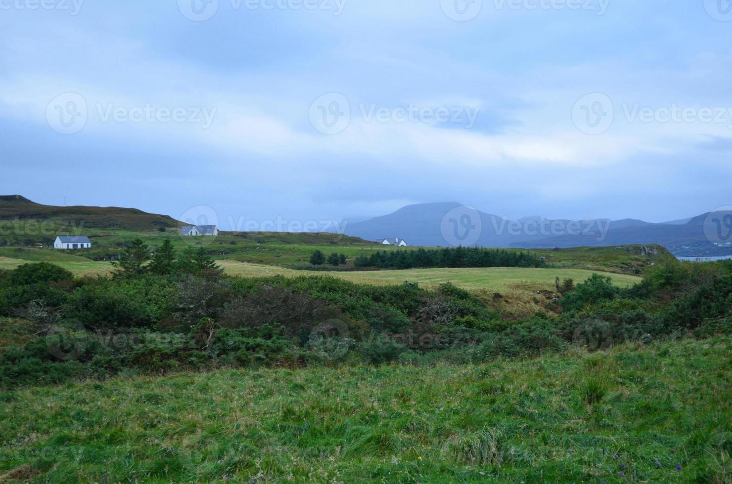 Gorgeous lush landscape in Isle of Skye photo
