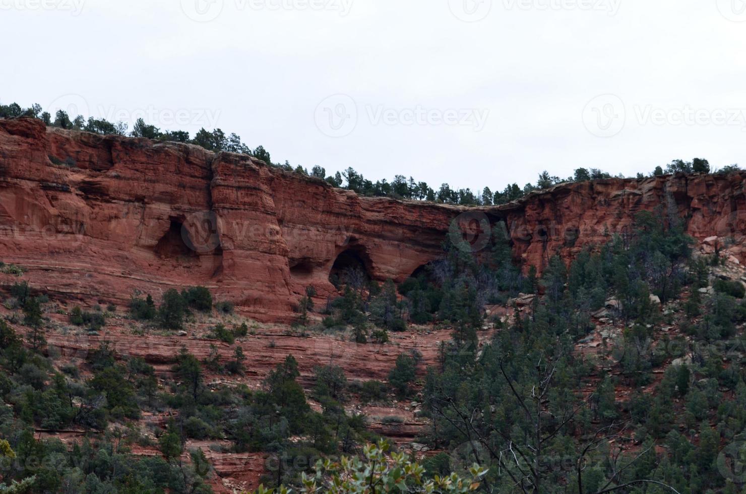 Caves and Caverns in the Red Rock Cliffs photo