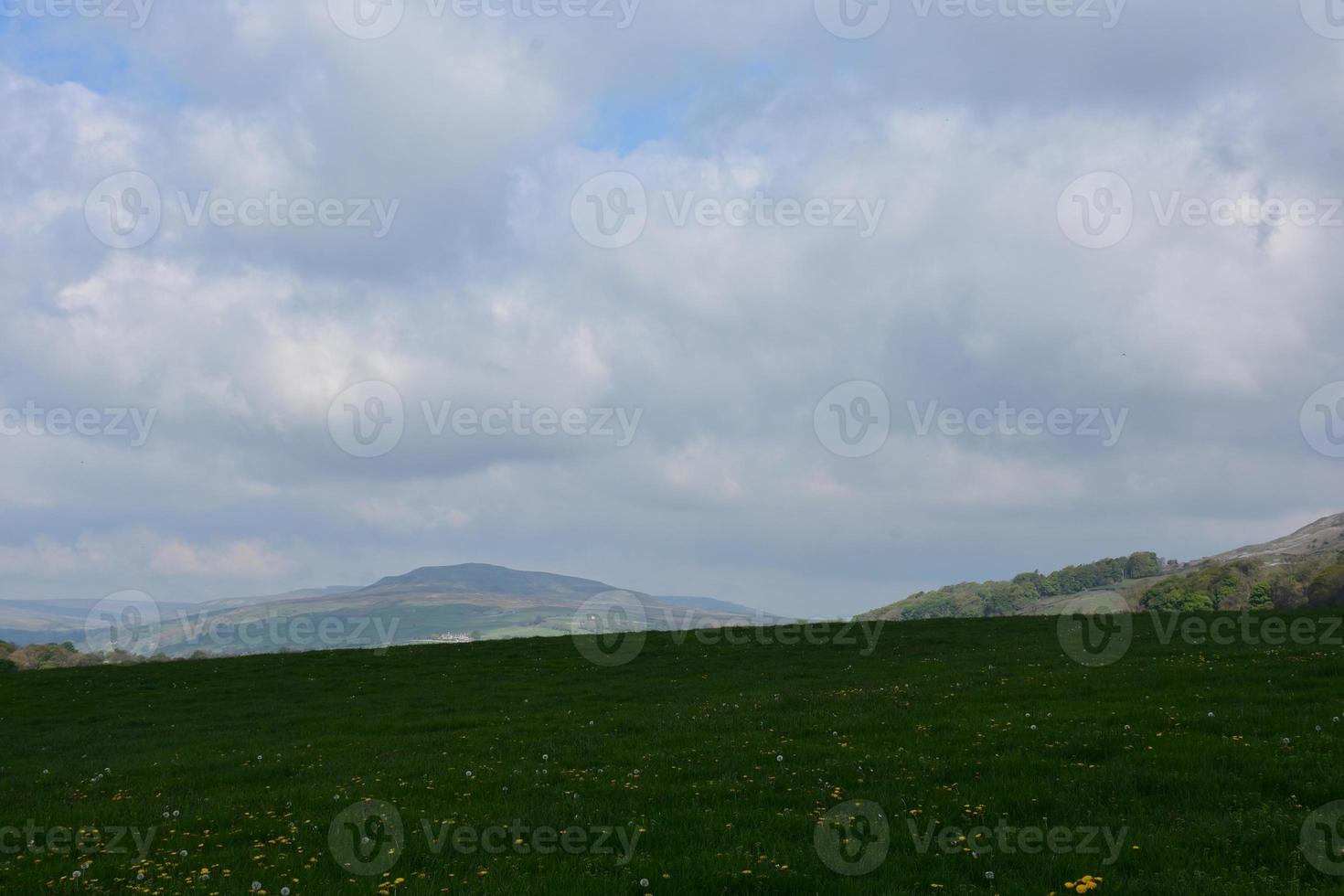Beautiful View of a Rural Field in the Spring photo