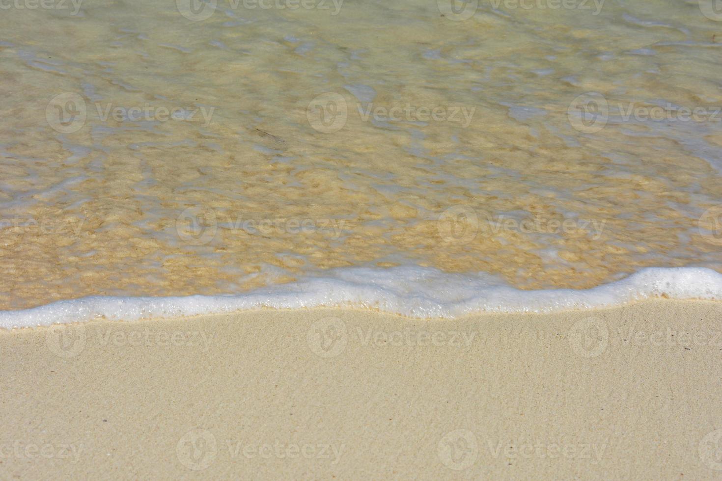 Water Gently Lapping the Shore with Small Bubbles photo