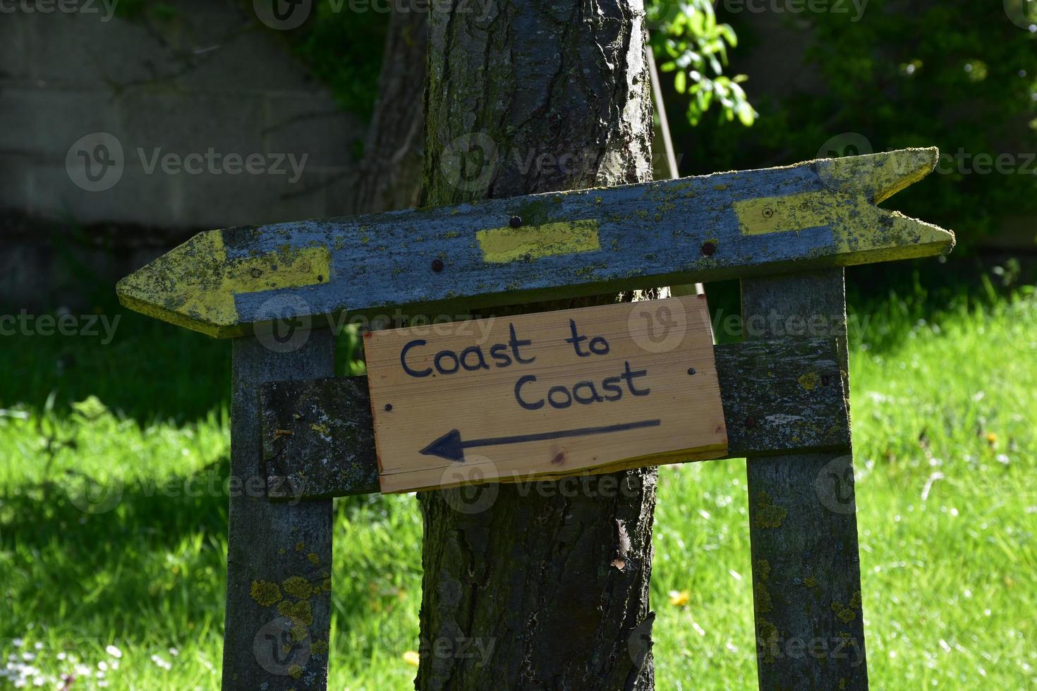 Handmade Coast to Coast Way Marker and Route photo