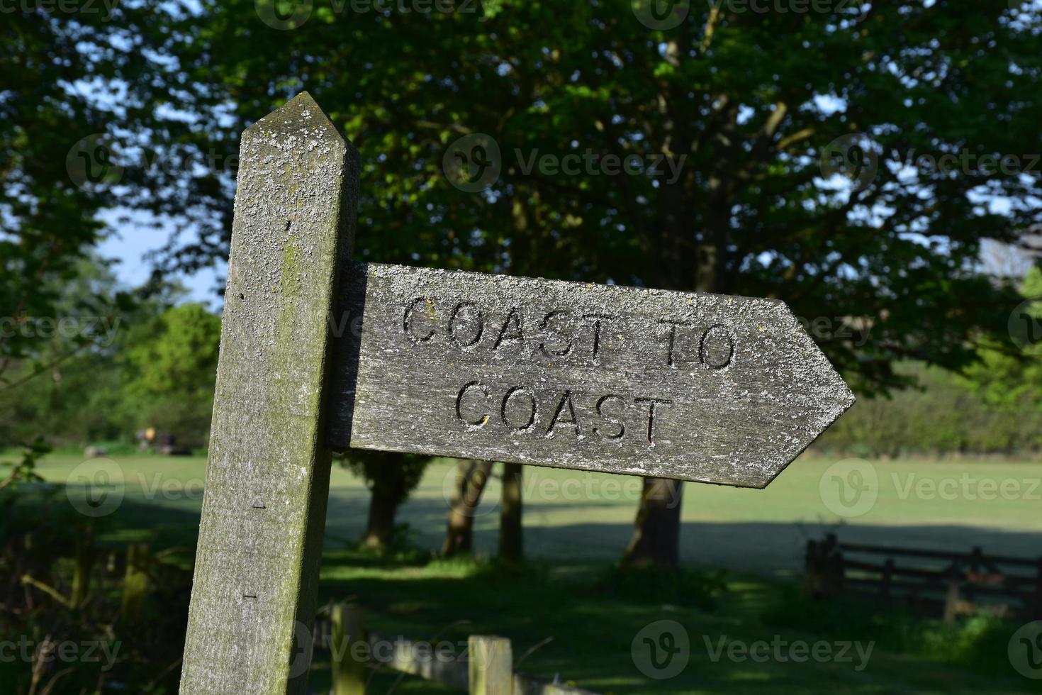Sign Directing Coast to Coast Walkers the Way photo