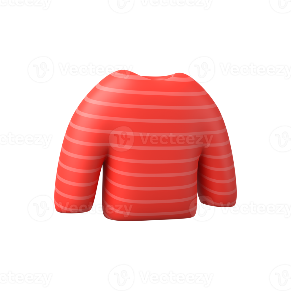 3d illustration of sweater png