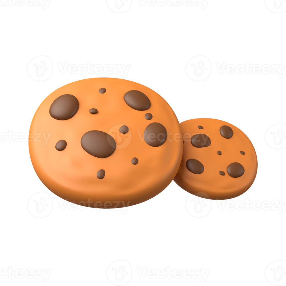 3d illustration of cookies png