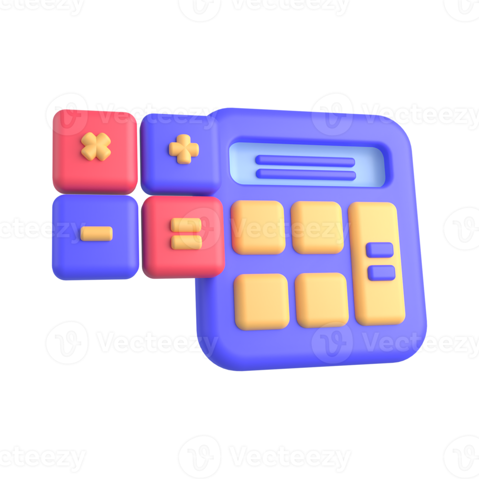 3d Illustration Of Calculator Icon 9596520 PNG 3d-illustration-of-calculator-icon-9596520-png