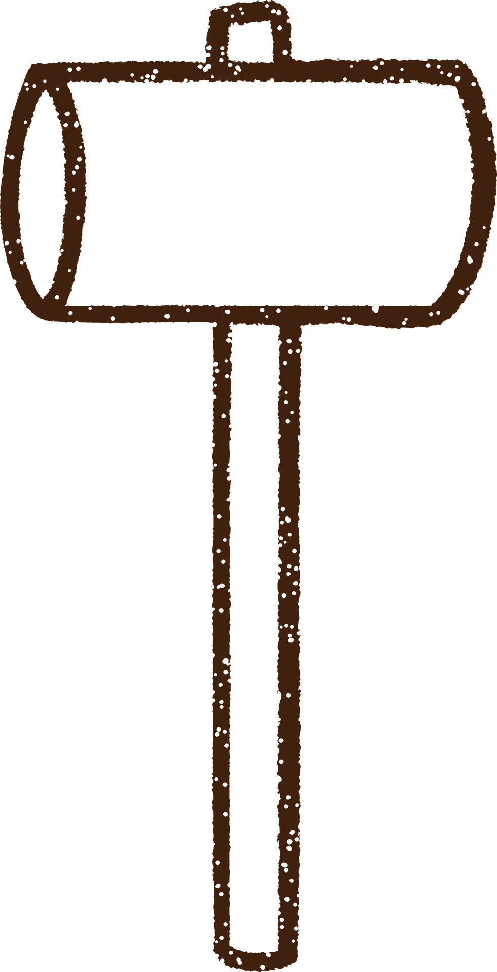 Mallet Charcoal Drawing 9596853 Vector Art at Vecteezy