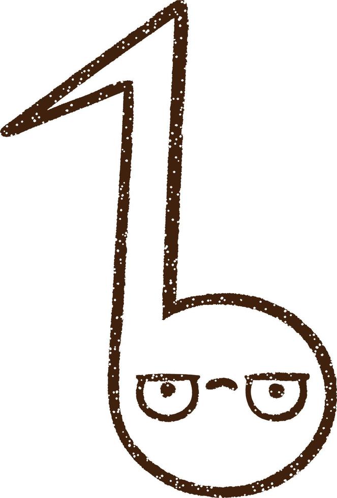 Musical Note Charcoal Drawing 9596995 Vector Art at Vecteezy