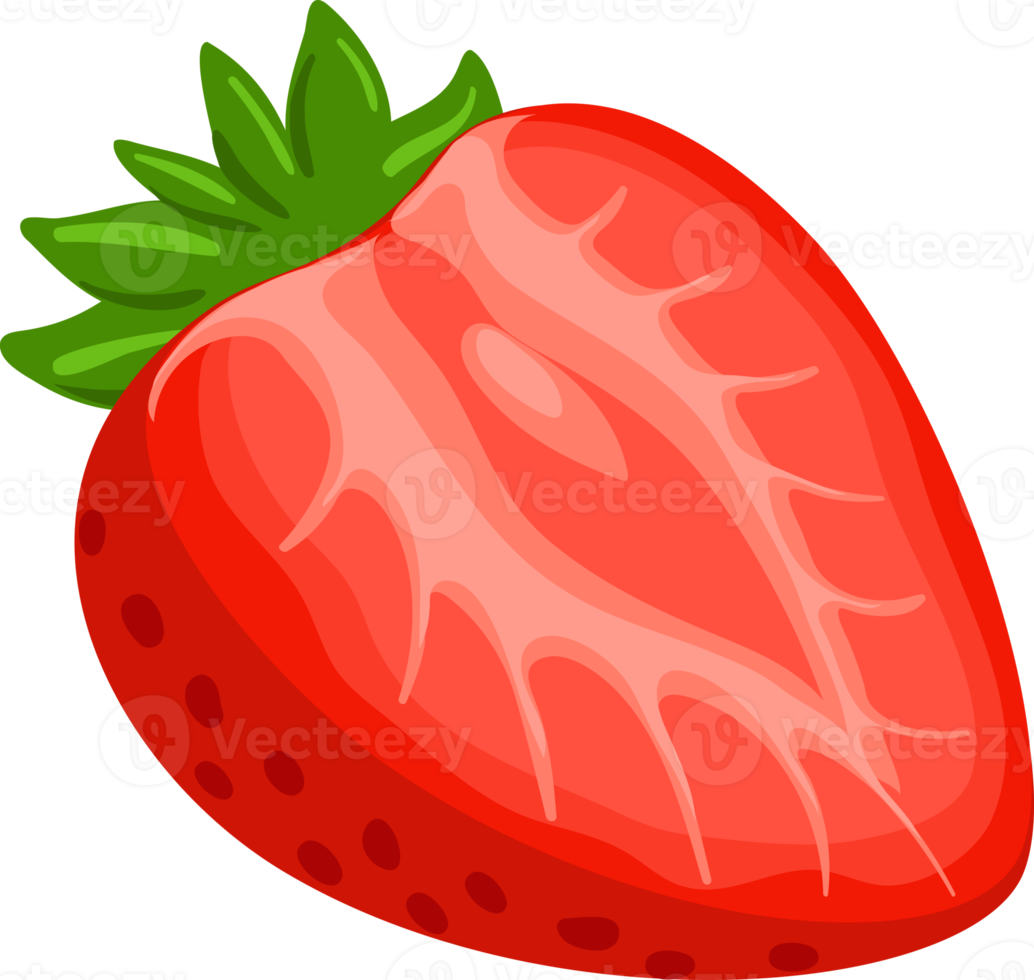 aardbei fruit illustratie cartoon png