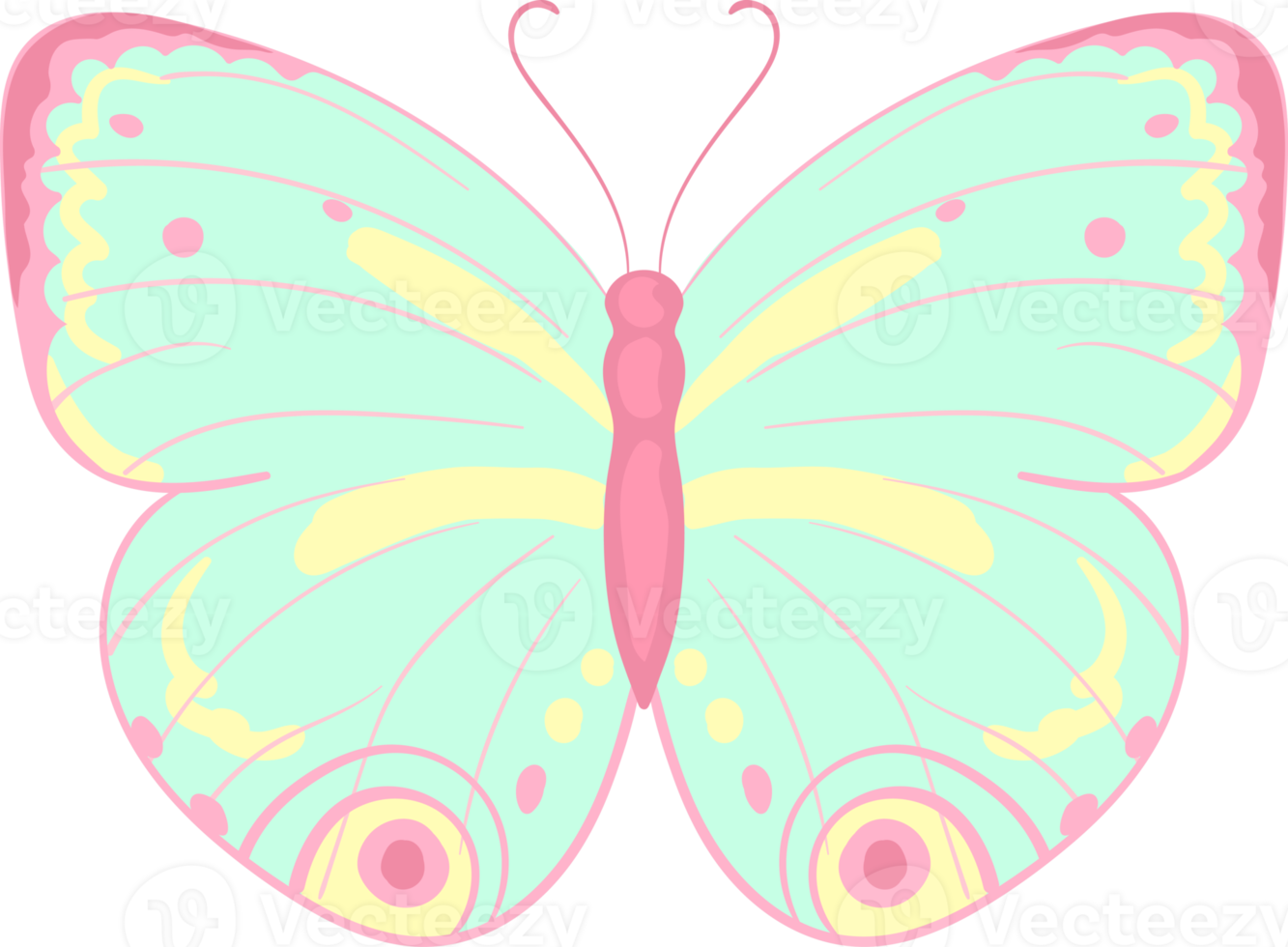 illustration Beautiful butterfly paint png