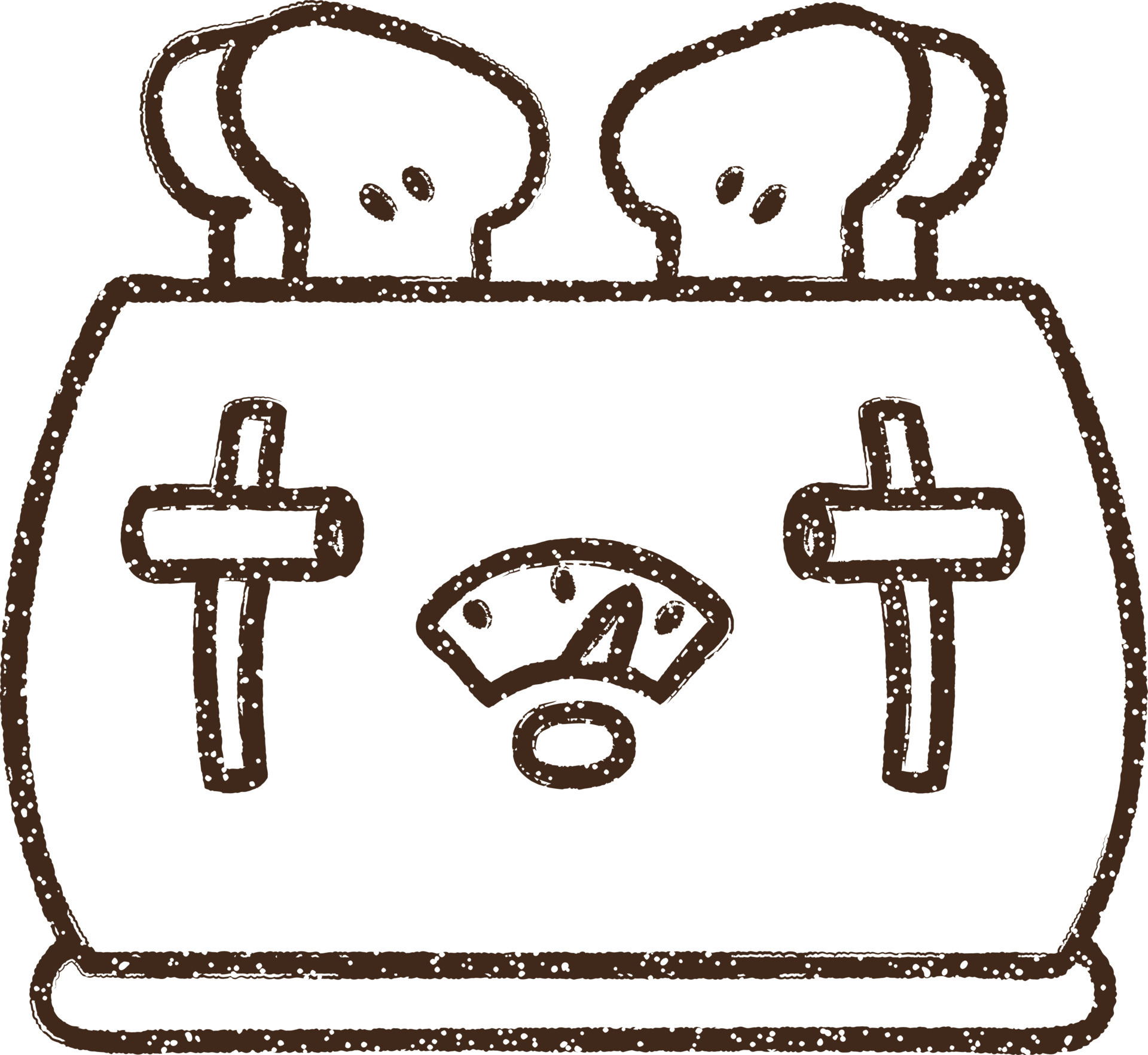 Electric Toaster Charcoal Drawing 9597174 Vector Art at Vecteezy