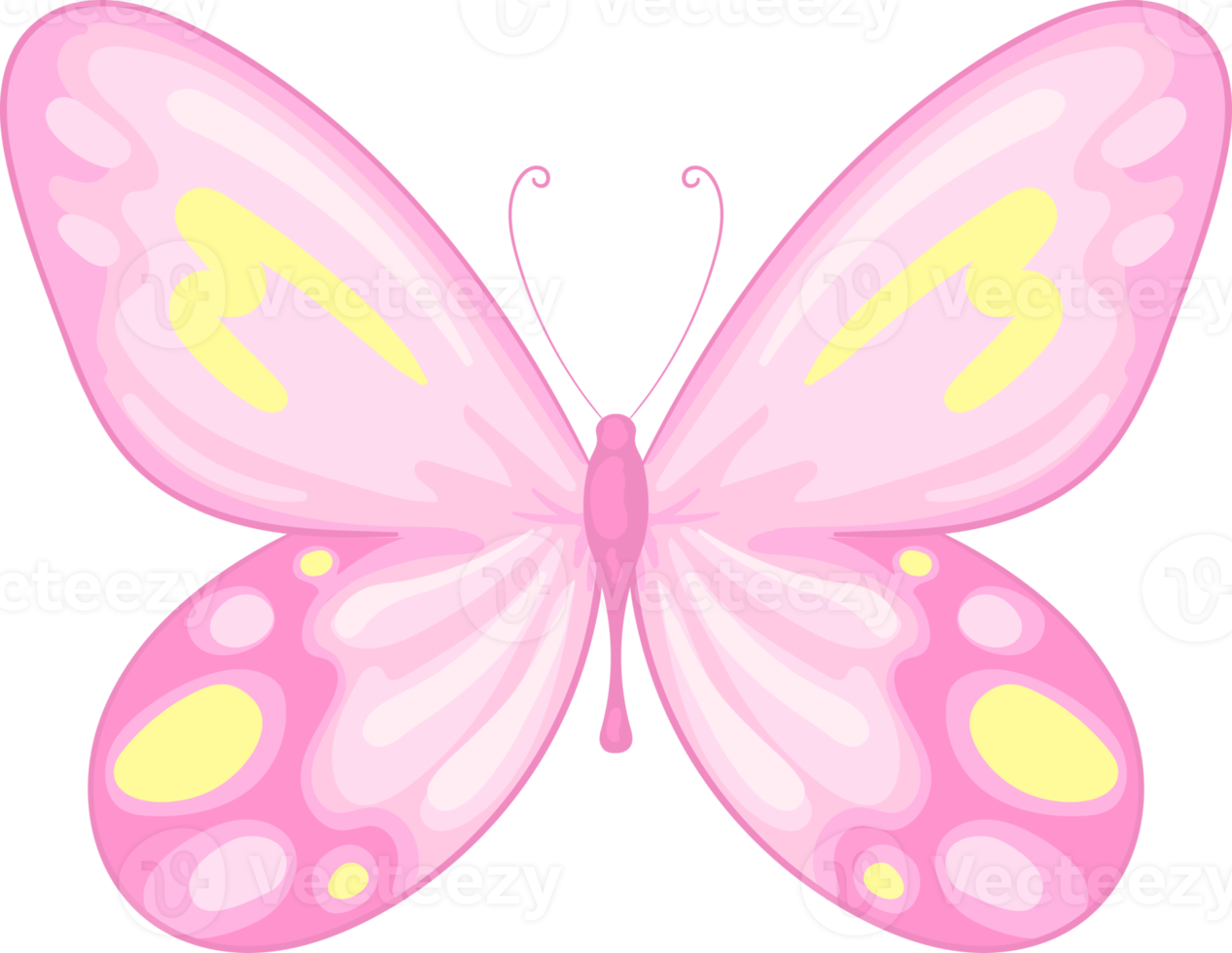 illustration belle peinture papillon png