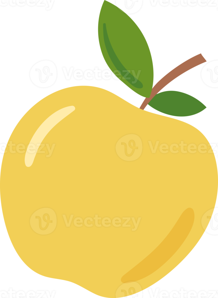 desenho de ilustração de frutas de maçã png