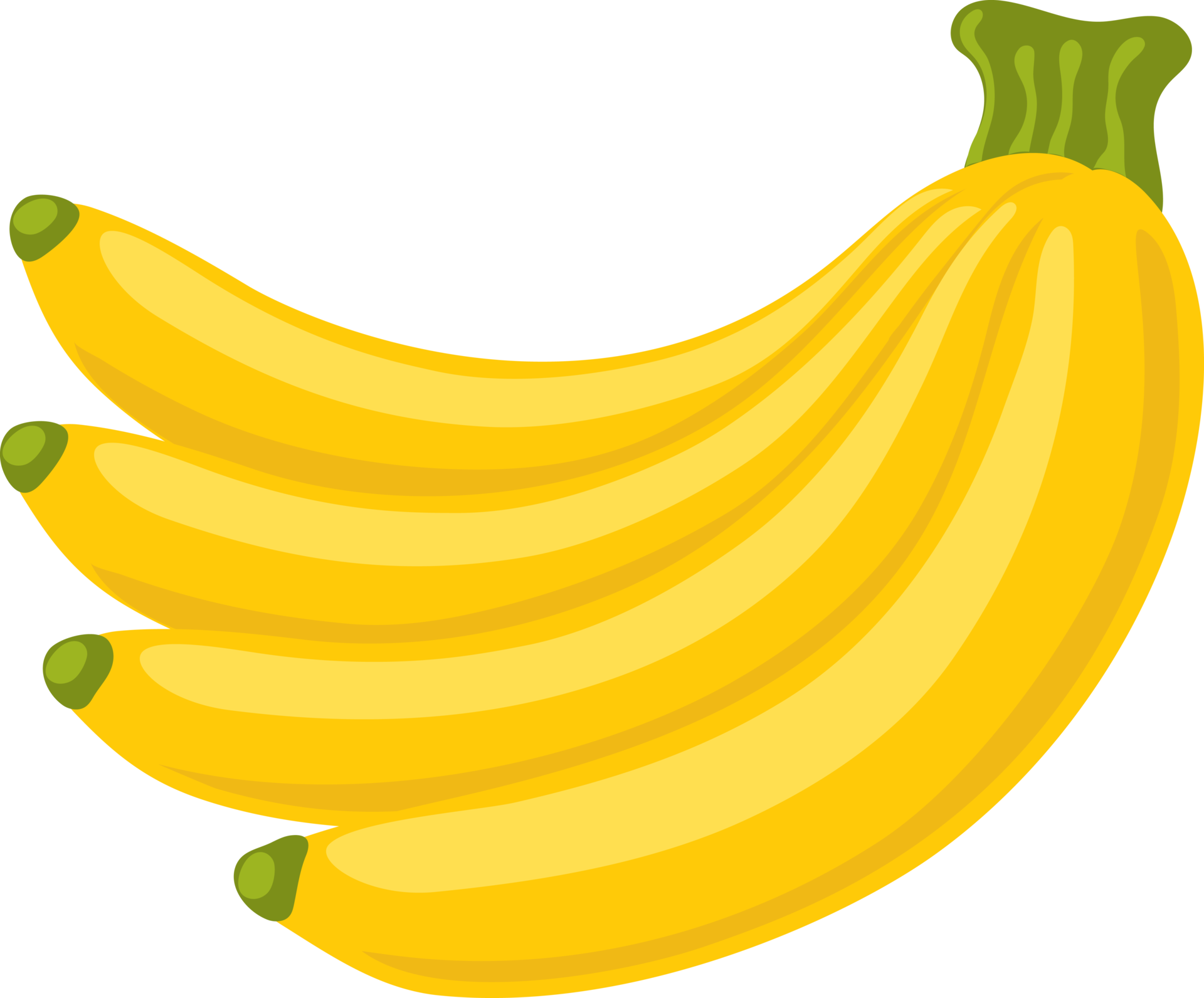 Free banana fruit illustration cartoon 9597287 PNG with Transparent  Background