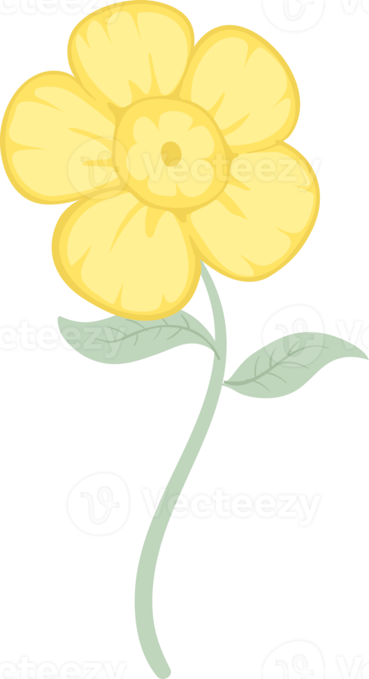 illustratie mooie bloem en botanisch bladpatroon voor liefde bruiloft valentijnsdag of arrangement uitnodiging ontwerp wenskaart png