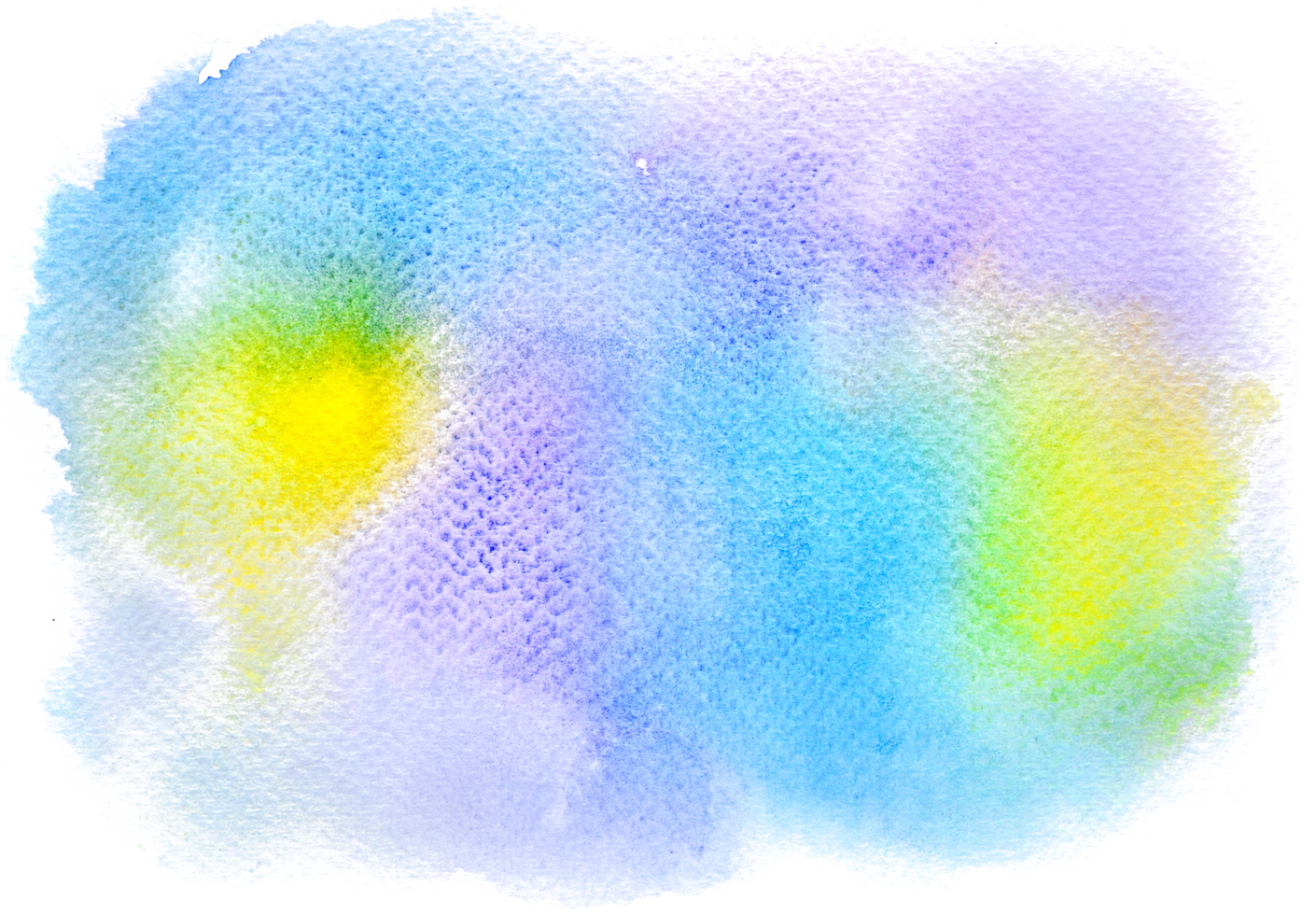 Watercolor paint brush strokes from a hand drawn background png