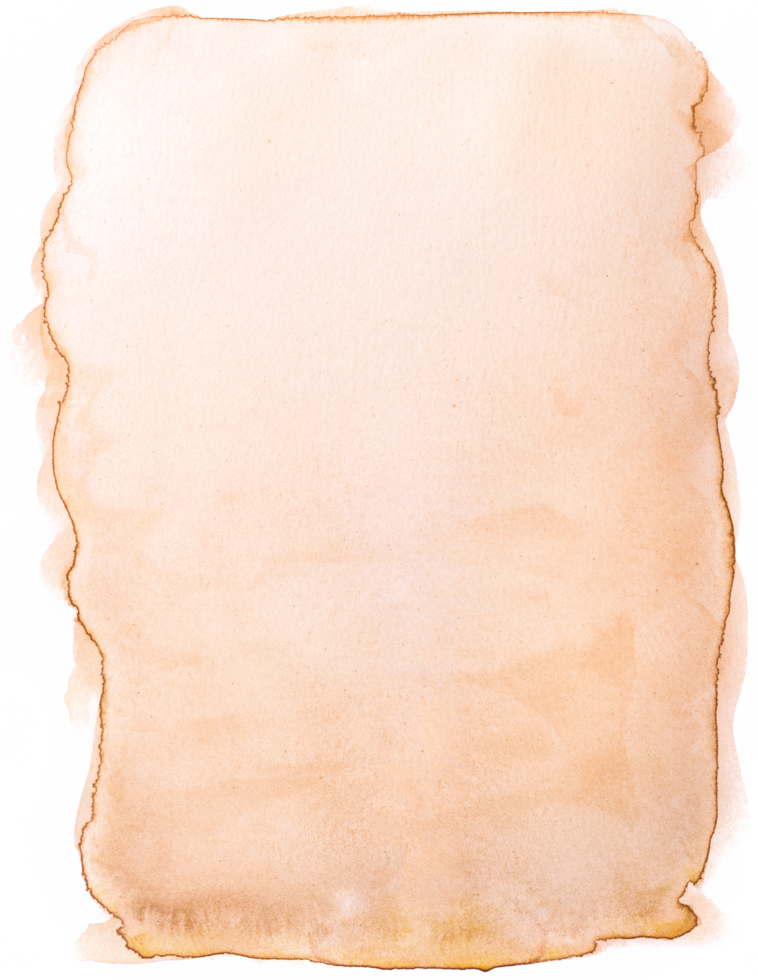 Watercolor paint brush strokes from a hand drawn background png