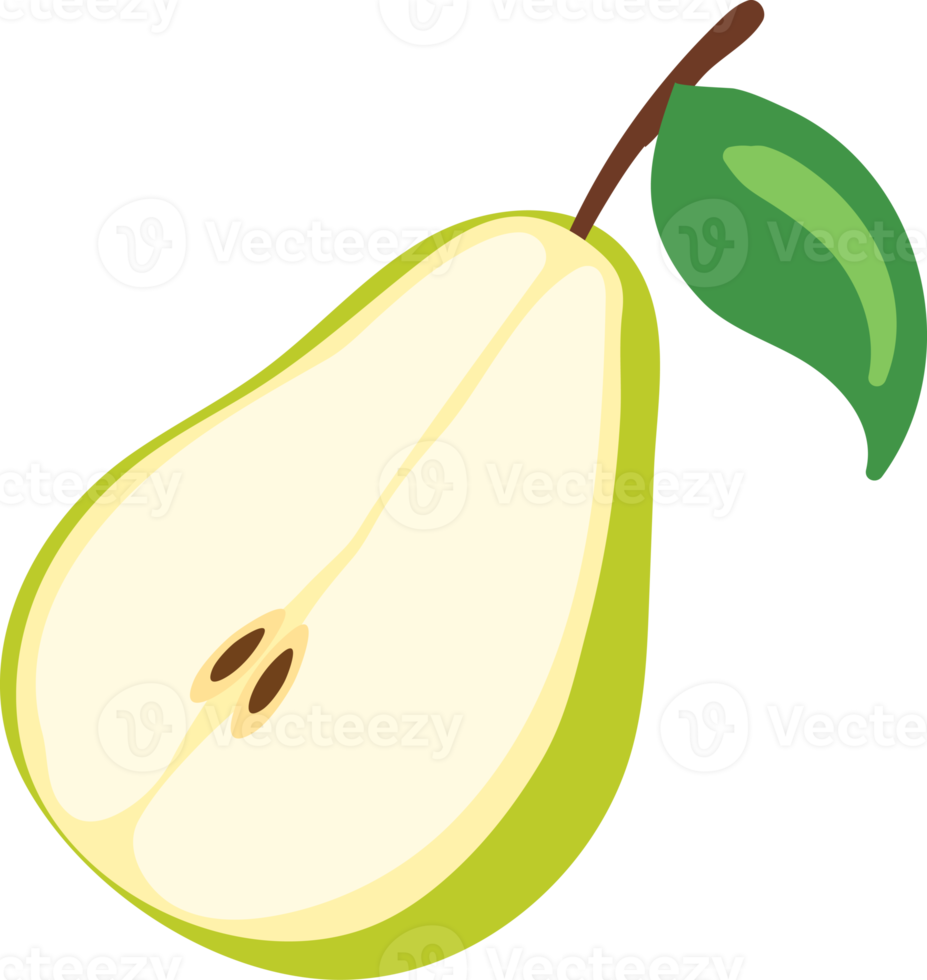 dibujos animados de ilustración de fruta de pera png